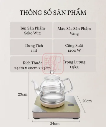 Ấm Đun Siêu Tốc Seko W12 - Hình ảnh 5