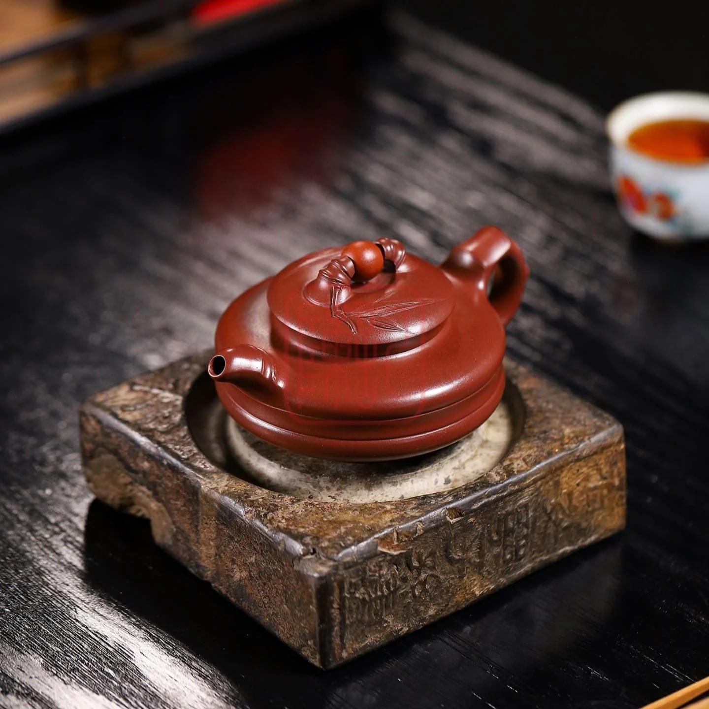Ấm Tử Sa Thời Lai Vận Chuyển 230ml - Đất Tử Nê 1948 - Nghệ Nhân Cố Hồng Quân - Hình ảnh 6