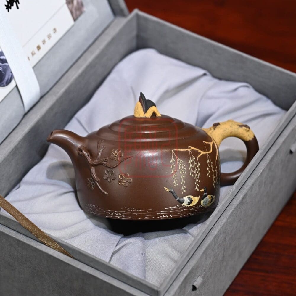 Chế độ xem thay thế của Ấm Tử Sa Áp Tiên Tri 460ml - Đất Gia Tàng Tử Nê - Nghệ Nhân Tưởng Lê Binh
