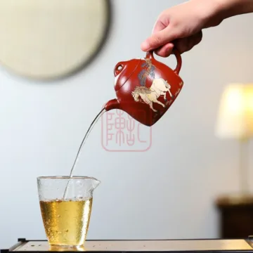 Ấm Tử Sa Tần Quyền 260ml - Đất Đại Hồng Bào - Nghệ Nhân Dương Quân Bảo - Hình ảnh 9