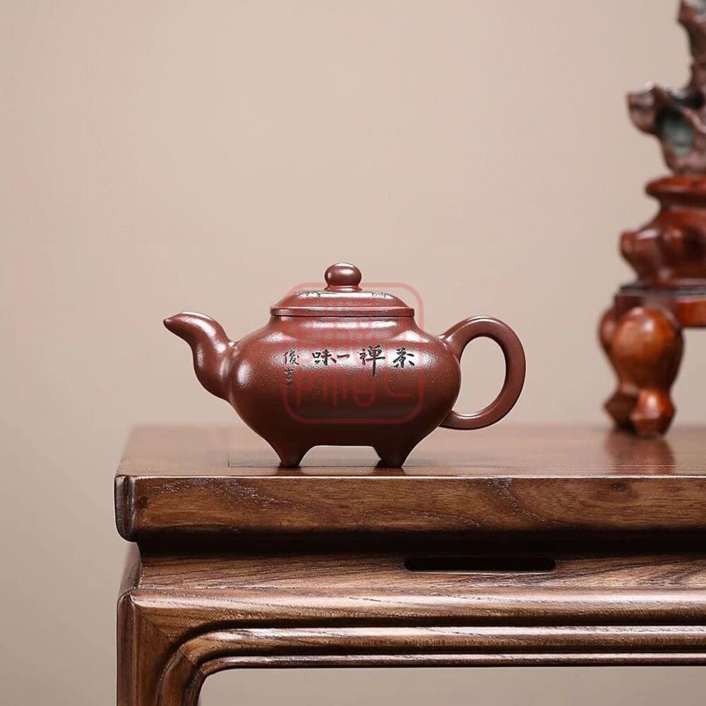 Ấm Tử Sa Truyền Lư 375ml - Đất Nguyên Khoáng Đế Tào Thanh - Nghệ Nhân Diêu Lê Minh