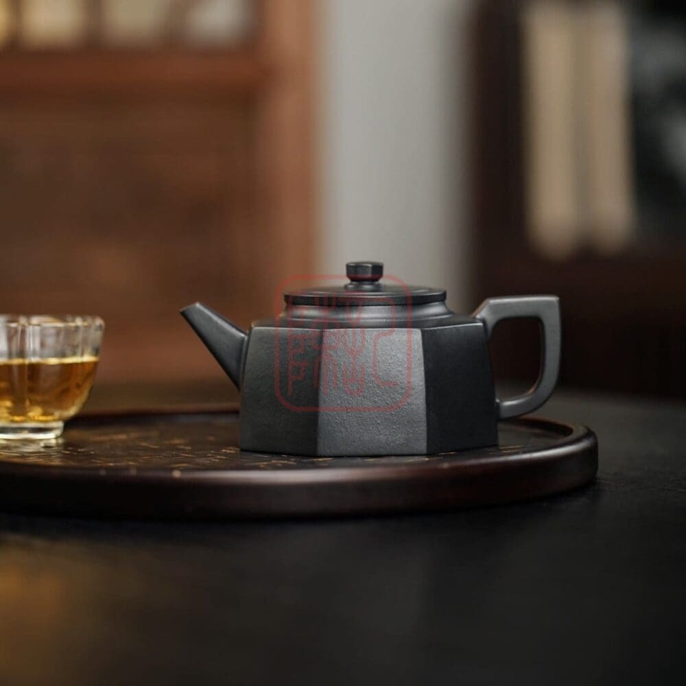 Ấm Tử Sa Bát Phương Tỉnh Chung 300ml - Đất Nguyên Khoáng Đế Tào Thanh Ủ Tro