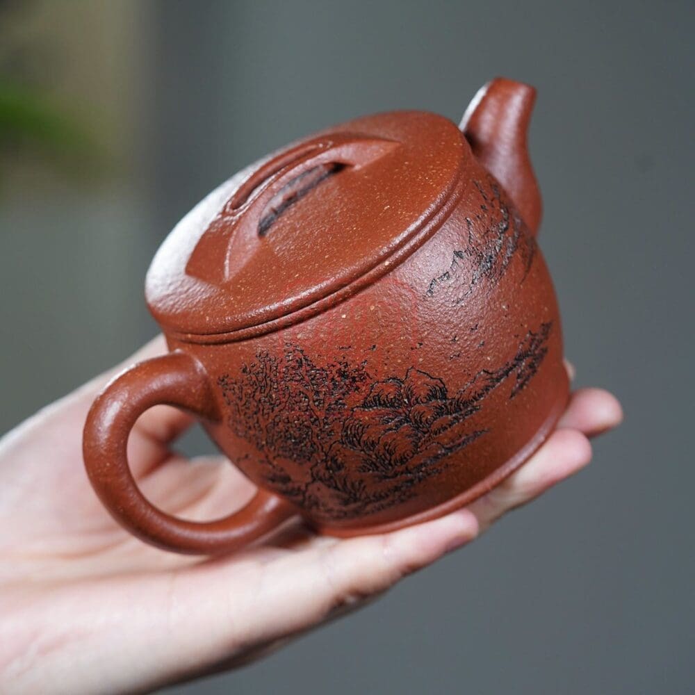 Ấm Tử Sa Hán Ngõa 250ml - Đất Giáng Ba Nê - Nghệ Nhân Dương Chí Cầm | Trần Ký - Trà Chính Phẩm & Tử Sa Chuẩn Nghi Hưng Am Tu Sa Han Ngoa 250ml Dat Giang Ba Ne Nghe Nhan Duong Chi Cam 3