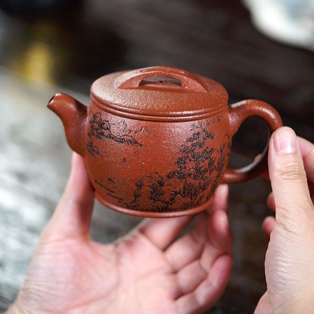 Ấm Tử Sa Hán Ngõa 250ml - Đất Giáng Ba Nê - Nghệ Nhân Dương Chí Cầm | Trần Ký - Trà Chính Phẩm & Tử Sa Chuẩn Nghi Hưng Am Tu Sa Han Ngoa 250ml Dat Giang Ba Ne Nghe Nhan Duong Chi Cam 4