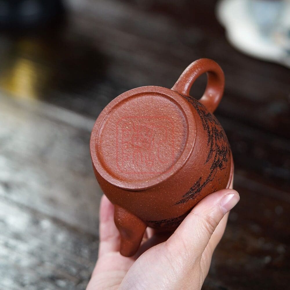 Ấm Tử Sa Hán Ngõa 250ml - Đất Giáng Ba Nê - Nghệ Nhân Dương Chí Cầm | Trần Ký - Trà Chính Phẩm & Tử Sa Chuẩn Nghi Hưng Am Tu Sa Han Ngoa 250ml Dat Giang Ba Ne Nghe Nhan Duong Chi Cam 8