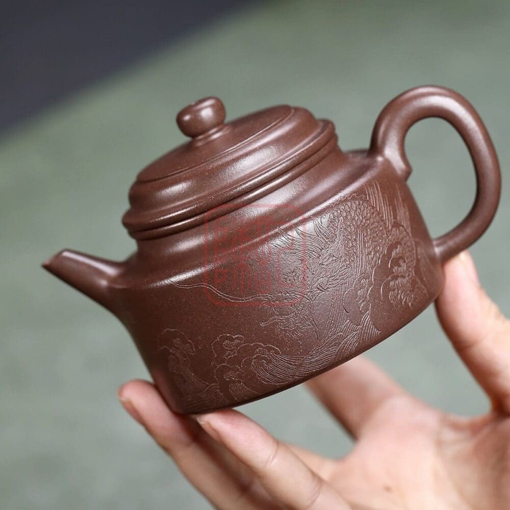 Ấm Tử Sa Kiếm Lưu Đức Chung 200ml - Đất Đế Tào Thanh | Trần Ký - Trà Chính Phẩm & Tử Sa Chuẩn Nghi Hưng Am Tu Sa Kiem Luu Duc Chung 200ml Dat De Tao Thanh 2