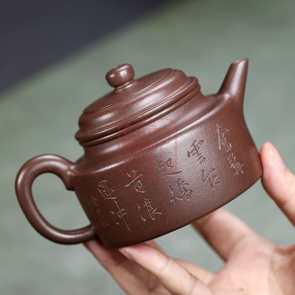 Ấm Tử Sa Kiếm Lưu Đức Chung 200ml - Đất Đế Tào Thanh | Trần Ký - Trà Chính Phẩm & Tử Sa Chuẩn Nghi Hưng Am Tu Sa Kiem Luu Duc Chung 200ml Dat De Tao Thanh 4