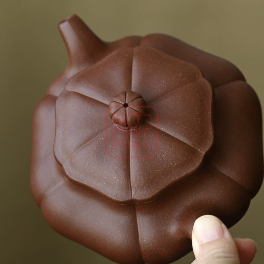 Chế độ xem thay thế của Ấm Tử Sa Quỳ Phỏng Cổ 340ml - Đất Nguyên Khoáng Để Tào Thanh
