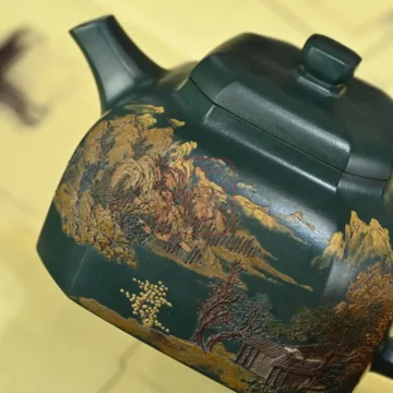 Ấm Tử Sa Thản Phương 500ml - Đất Thanh Sumatra - Nghệ Nhân Thi Xương - Hình ảnh 5