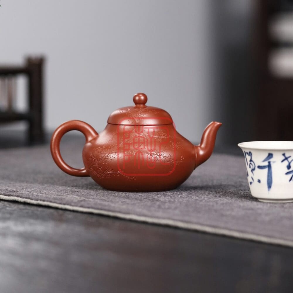 Chế độ xem thay thế của Ấm Tử Sa Lê Hình 180ml - Đất Chu Nê Tiểu Môi Diêu
