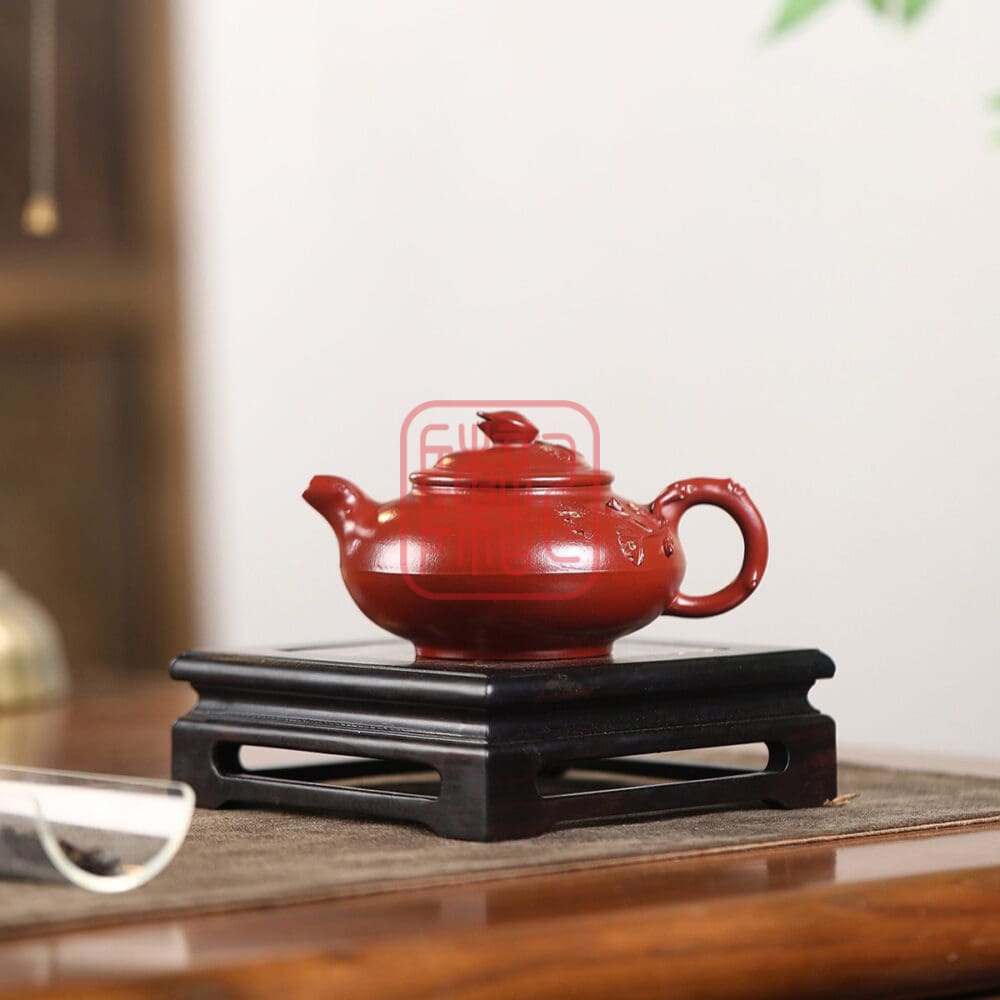 Ấm Tử Sa Ngân Hạnh 250ml - Đất Đại Hồng Bào - Nghệ Nhân Chu Mẫn