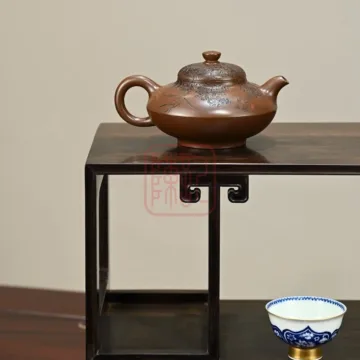 Ấm Tử Sa Hợp Hoan 280ml - Đất Tử Nê - Nghệ Nhân Tưởng Tùng Kiệt - Hình ảnh 5