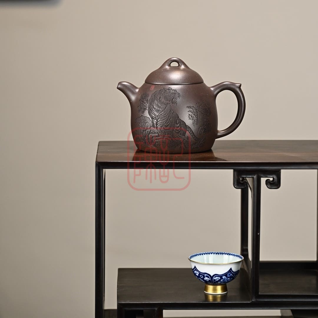 Ấm Tử Sa Tần Quyền 400ml - Đất Thiên Thanh Nê - Nghệ Nhân Hứa Học Phương | Trần Ký - Trà Chính Phẩm & Tử Sa Chuẩn Nghi Hưng Am Tu Sa Tan Quyen 400ml Dat Thien Thanh Ne Nghe Nhan Hua Hoc Phuong