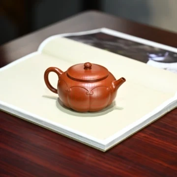 Ấm Tử Sa Hanh Thông Như Ý 210ml - Đất Đại Hồng Bào - Nghệ Nhân Thang Tuyên Vũ - Hình ảnh 3