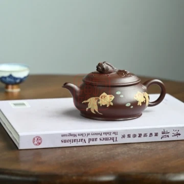 Ấm Tử Sa Kim Ngọc Mãn Đường 280ml - Đất Nguyên Khoáng Tử Nê - Toàn Thủ Công - Hình ảnh 4
